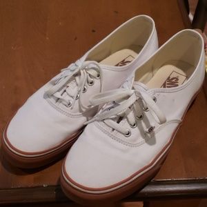 Vans size 11 white/gum